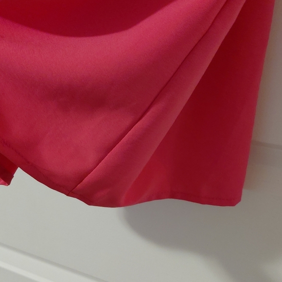 Pink Dress with Ruffle Sleeves - Picture 9 of 10